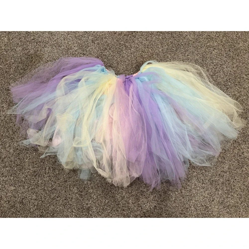 Mimoza Luxury Girls Unicorn Tulle Dress Up Costume Dress, Multicolor, Size 5T